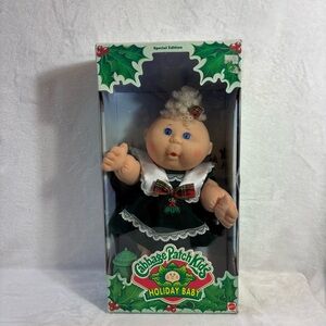 Cabbage Patch Kids Holiday Baby Boxed Doll – Vintage Mattel 12”